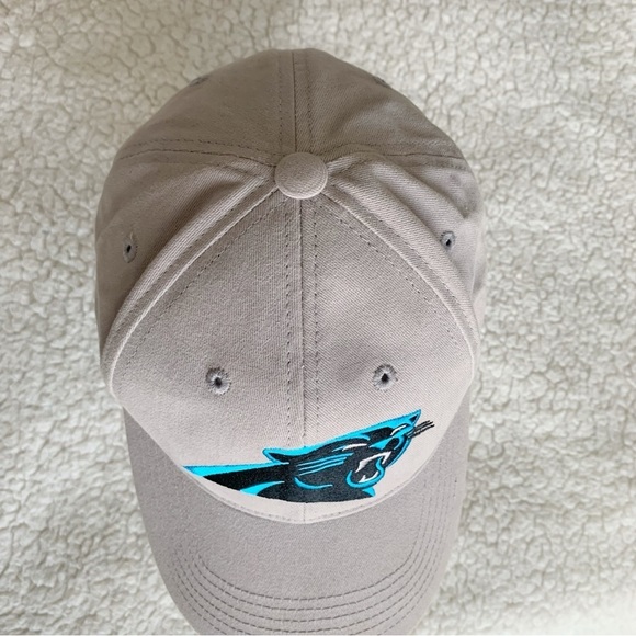 Carolina Panthers NFL Ball Cap Gray Logo Adjustable Hat Football Sports - Picture 6 of 9